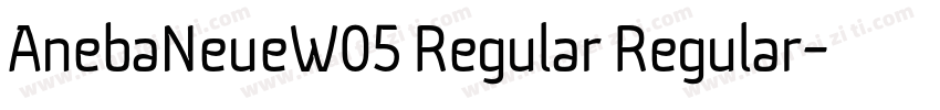 AnebaNeueW05 Regular Regular字体转换